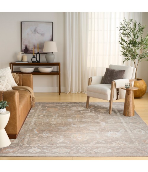 Nourison Vintage Washables Grey VWS09 9 ft. 10 in. X 13 ft. 2 in. Rect. Rug