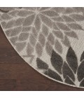 Nourison Aloha Round Area Rug ALH05-Silver Grey