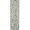 Nourison Home Jubilant JUB09 Ivory Blue 2 ft. 3 in. X 7 ft. 3 in. Area Rug