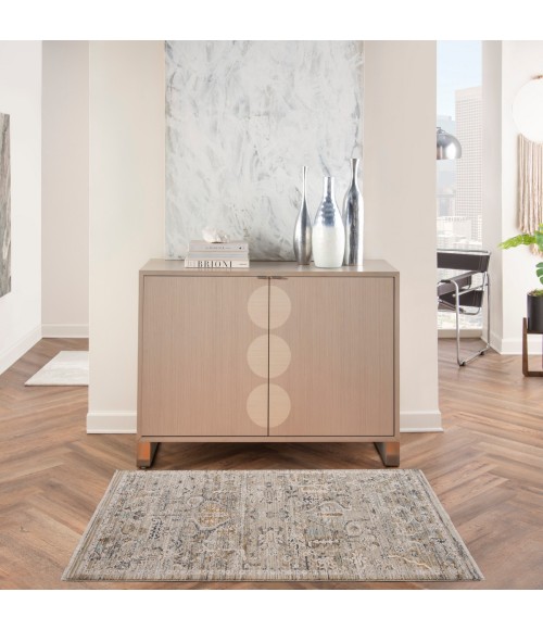 Nourison Lynx Ivory Taupe LNX02 3 ft. X 5 ft. Rect. Rug
