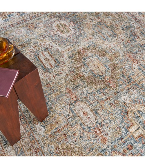 Nourison Sahar Blue SHR01 4 ft. X 6 ft. Rect. Rug
