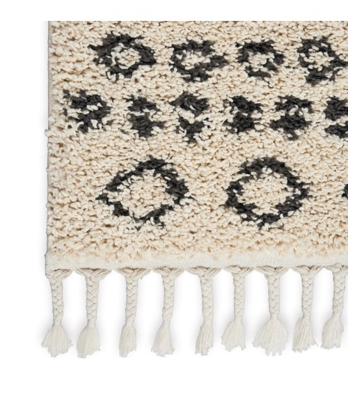 Nourison MOROCCAN SHAG Area Rug Nourison Moroccan Shag Area Rug MRS02-Cream
