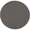Nourison Positano - Pos01 Charcoal Area Rug 6 ft. X 6 ft. Round