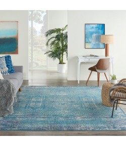 Nourison Passion - Psn38 Blue Area Rug 6 ft. 7 X 9 ft. 6 Rectangle