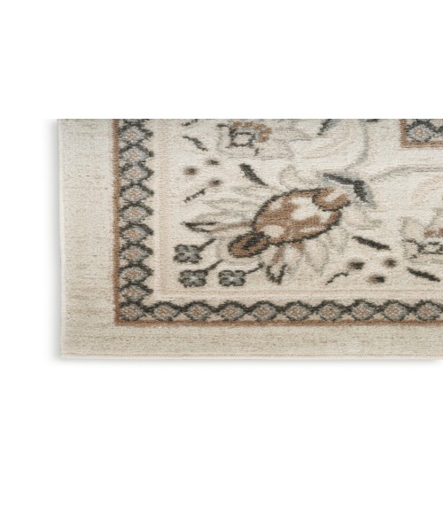 Nourison Serenity Home Ivory Mocha Rug SRH02 9 ft. X 12 ft. Rectangle - Rugs Town Nourison Serenity Home Ivory Mocha SRH02 9 ft. X 12 ft. Rectangle Rug