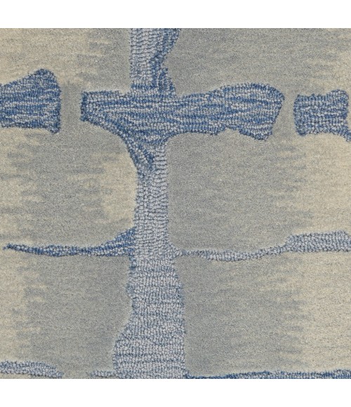 Nourison Symmetry Area Rug SMM04-Blue/Grey