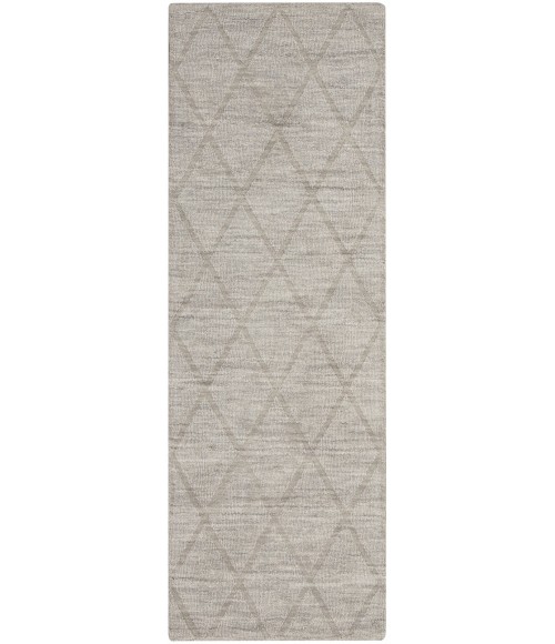 Nourison Wool Haven Grey WOH01 2 ft. X 6 ft. Rect. Rug