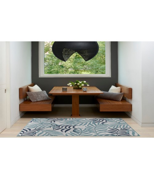 Nourison Garden Oasis Blue GOA01 3 ft. X 5 ft. Rectangle Rug