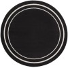 Nourison Essentials - Nre02 Black Ivory Area Rug 4 ft. X Round