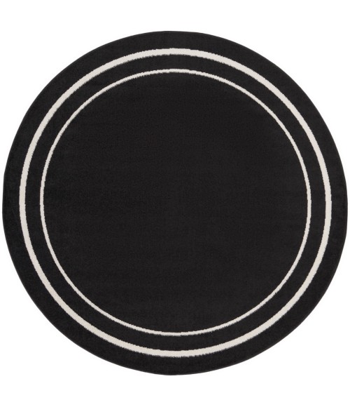 Nourison Nourison Essentials Area Rug NRE02 Black Ivory