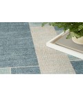 Nourison Astra Machine Washable Blue Ivory ASW09 7 ft. 10 in. X 10 ft. Rectangle Rug