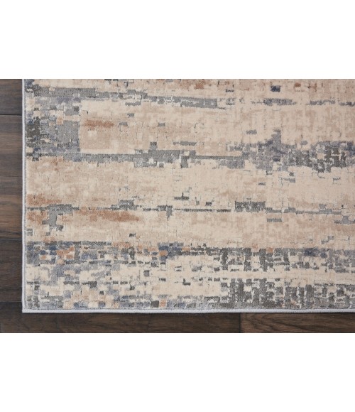 Nourison RUSTIC TEXTURES Area Rug Nourison Rustic Textures Area Rug RUS04-Beige/Grey