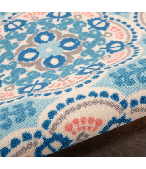 Sun N' Shade Area Rug Waverly Sun N' Shade Area Rug SND90 Blue 6'6" x 9'6"