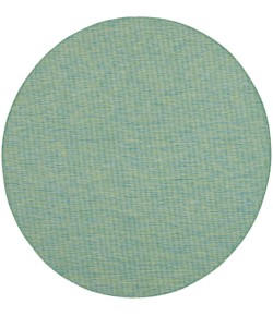 Nourison Positano - Pos01 Blue Green Area Rug 6 ft. X 6 ft. Round
