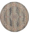 Nourison Vintage Kashan Round Area Rug VKA01-Grey