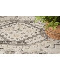 Nourison Serenity Home Ivory Grey SRH01 3 ft. 11 in. X 5 ft. 11 in. Rectangle Rug