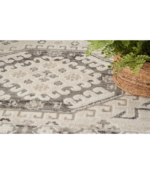 Nourison Serenity Home Ivory Grey SRH01 3 ft. 11 in. X 5 ft. 11 in. Rectangle Rug