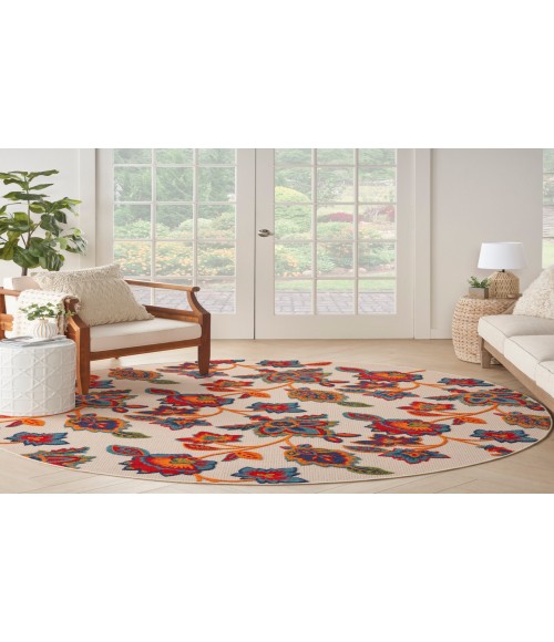 Nourison Aloha Multicolor ALH31 7’10” Round Rug