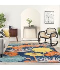 Nourison Allur Area Rug ALR06-Navy Multicolor