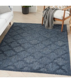 Nourison Easy Care - Nes01 Navy Blue Area Rug 4 ft. X 6 ft. Rectangle