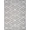Nourison Modern Lines - Mol01 Silver Area Rug 5 ft. X 7 ft. Rectangle