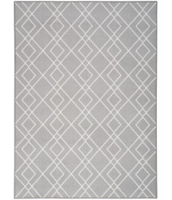 Nourison Modern Lines - Mol01 Silver Area Rug 5 ft. X 7 ft. Rectangle