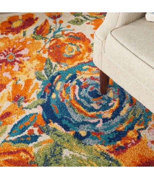 Nourison ALLUR Area Rug Nourison Allur Area Rug ALR07-Ivory Multicolor
