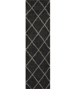 Nourison Brisbane - Bri03 Charcoal Area Rug 2 ft. 2 X 7 ft. 6 Rectangle