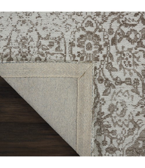 Nourison Damask Runner Area Rug DAS06-Ivory