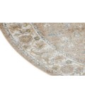 Nourison Astra Machine Washable Beige ASW12 5 ft. 3 in. Round Rug