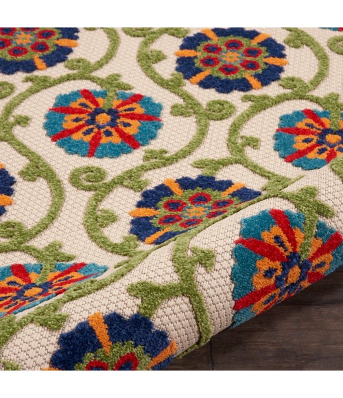 Nourison Aloha Area Rug ALH19-Blue/Multicolor