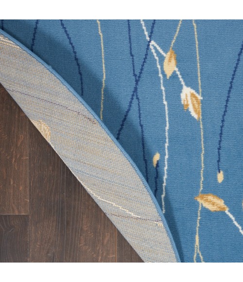 Nourison Grafix Round Area Rug GRF15-Light Blue