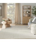 Nourison Home Washable Decor Cream Blue Rug WSD11 9 ft. X 12 ft. Rectangle - Rugs Town Nourison Home Washable Decor Cream Blue WSD11 9 ft. X 12 ft. Rectangle Rug