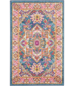 Nourison Passion - Psn20 Teal Multicolor Area Rug 1 ft. 10 X 2 ft. 10 Rectangle
