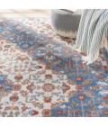 Elation Area Rug Nourison Elation Area Rug ETN08 Ivory Blue 9' x 12'