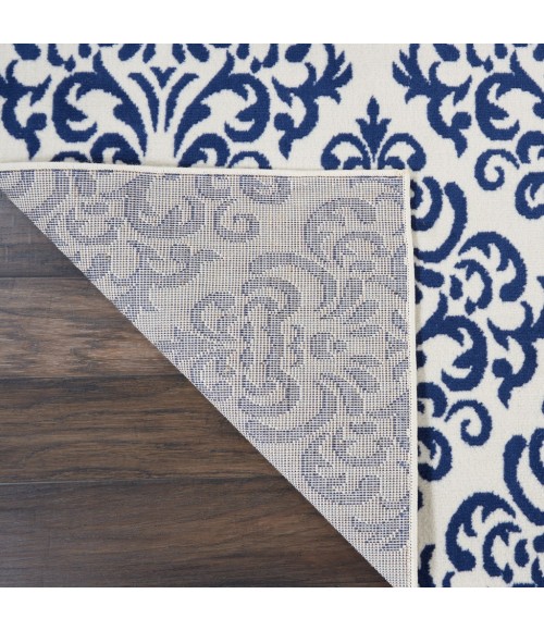 Nourison Grafix Area Rug GRF06-White Blue