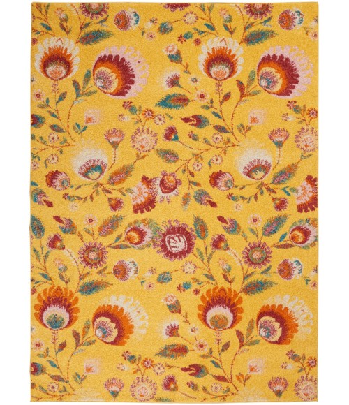 Nourison Allur Area Rug ALR08-Yellow Multicolor