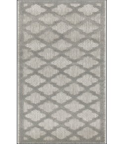 Nourison Easy Care Silver Grey NES01 2 ft. X 6 ft. Rectangle Rug