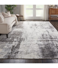 kathy ireland Home Ki37 Safari Dreams - Ki372 Ivory Grey Area Rug 8 ft. X 11 ft. Rectangle