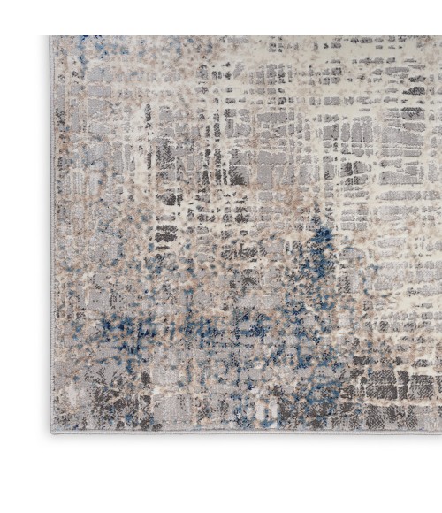 Calvin Klein Infinity Area Rug IFN01 Blue Multicolor