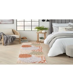 Nourison Aloha Ivory Multicolor ALH05 2 ft. 3 in. X 8 ft. Rectangle Rug