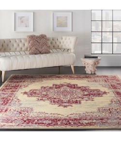 Nourison Home Grafix GRF14 Cream Red 7 ft. X 10 ft. Area Rug