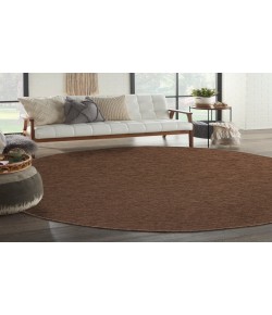 Nourison Practical Solutions Mocha PSL01 8 ft. Round Rug