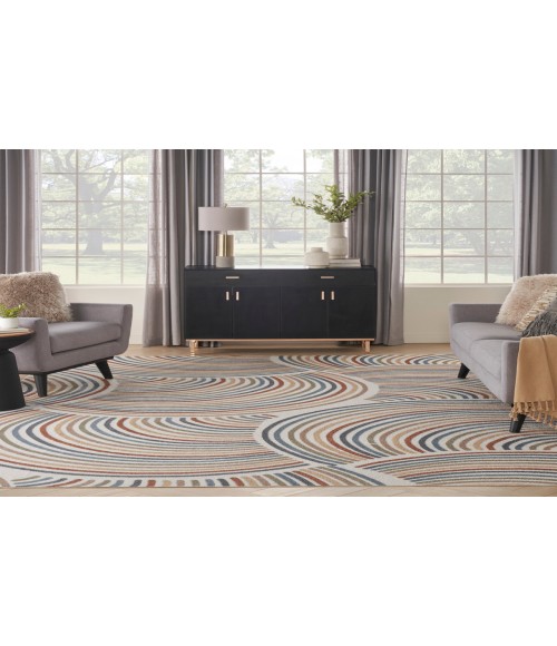 Nourison Astra Machine Washable Ivory Multicolor Rug ASW08 10 ft. X 14 ft. Rectangle - Rugs Town Nourison Astra Machine Washable Ivory Multicolor ASW08 10 ft. X 14 ft. Rectangle Rug