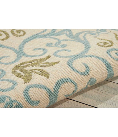 Nourison Caribbean Area Rug CRB02 Ivory/Blue