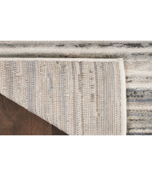 Nourison Serenity Home Ivory Grey Blue SRH03 2 ft. 2 in. X 7 ft. 6 in. Rectangle Rug