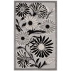 Nourison Aloha Black White ALH33 2 ft. 8 in. X 4 ft. Rectangle Rug