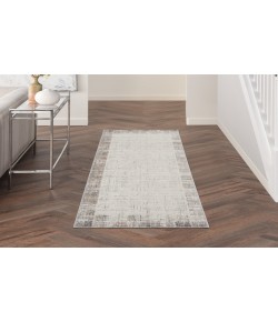 Nourison Elation 2' X 6' Ivory Grey Modern Indoor Rug