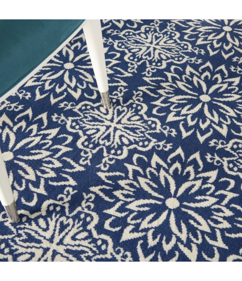 Nourison Jubilant Area Rug JUB06-Navy/Ivory