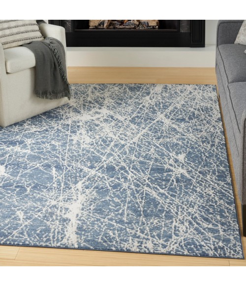 Nourison Splendid Navy Ivory SLD02 5 ft. 3 in. X 7 ft. 3 in. Rect. Rug